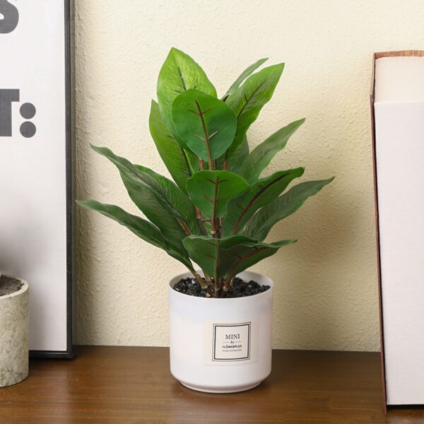 Evergreen Leaf Faux Plant - Image 2