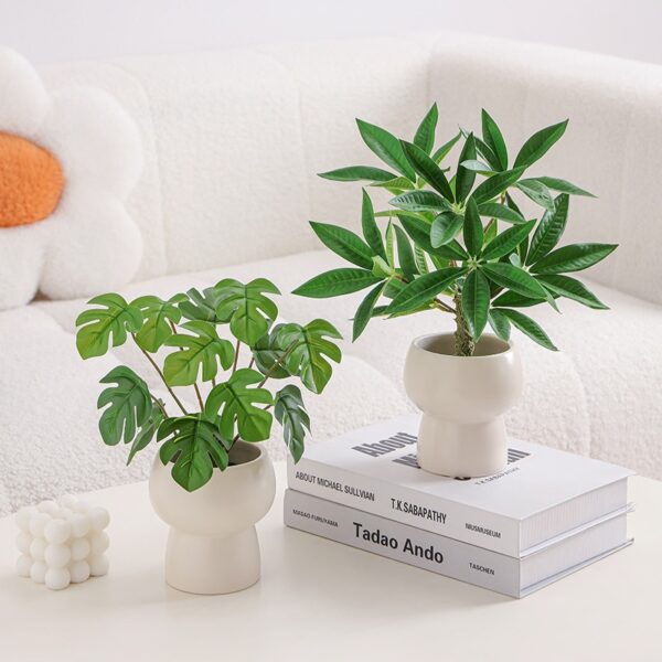 Faux Greenery Small Potted Plant - Image 2